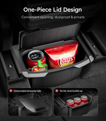 Wigoo organizer holding cables and phone for tidy rear use