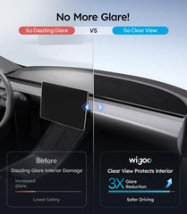 Wigoo suede texture close-up demonstrating anti-glare comfort and soft touch