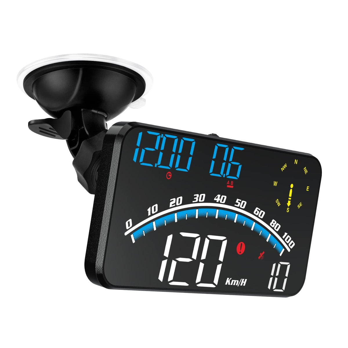 wiiyii G10 front display showing speed and alerts for safer driving