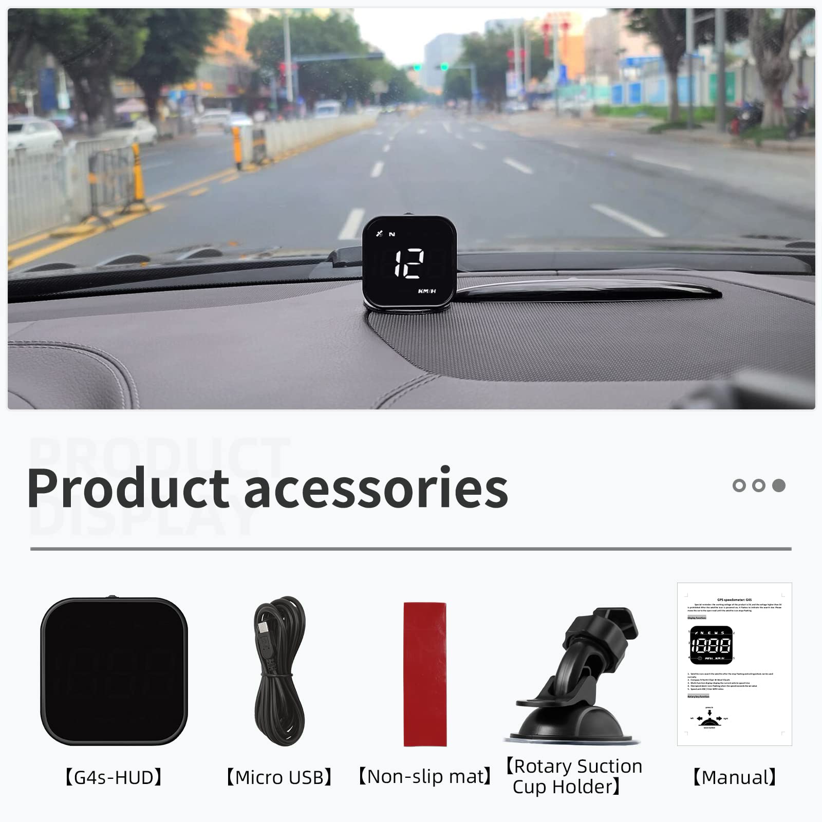 wiiyii HUD in driving lifestyle scene illustrating use on long road trips for comfort