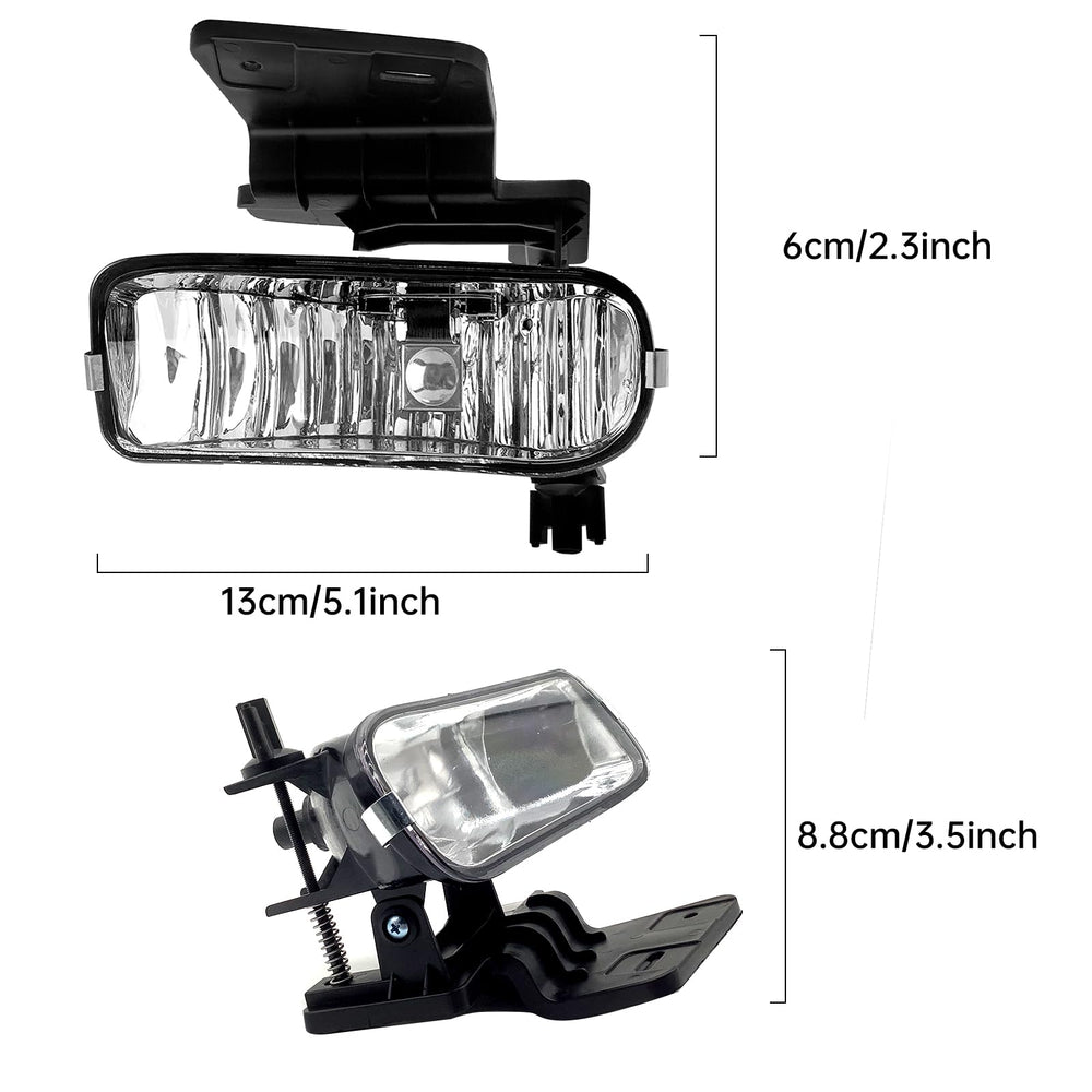 WILD BEAR fog lamp next to hand for scale confirming OEM-like size