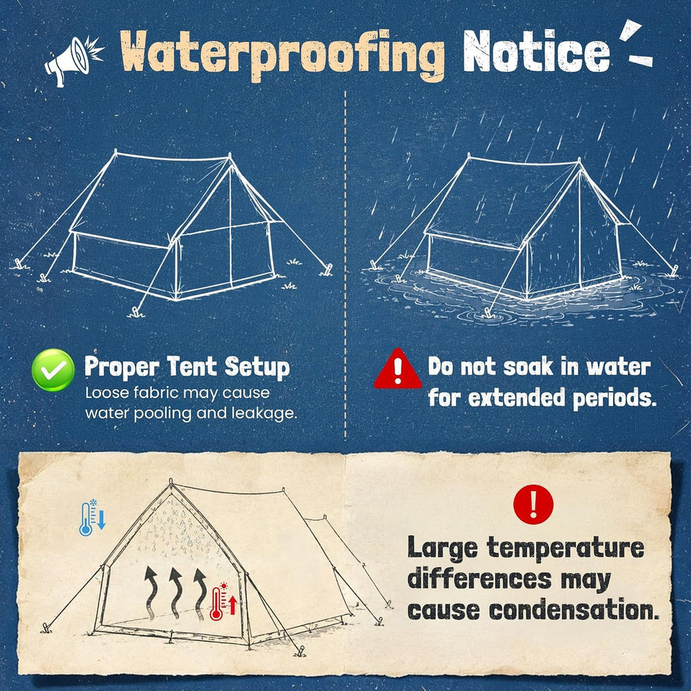WildFinder nighttime camping scene showing cozy protected outdoor sleeping