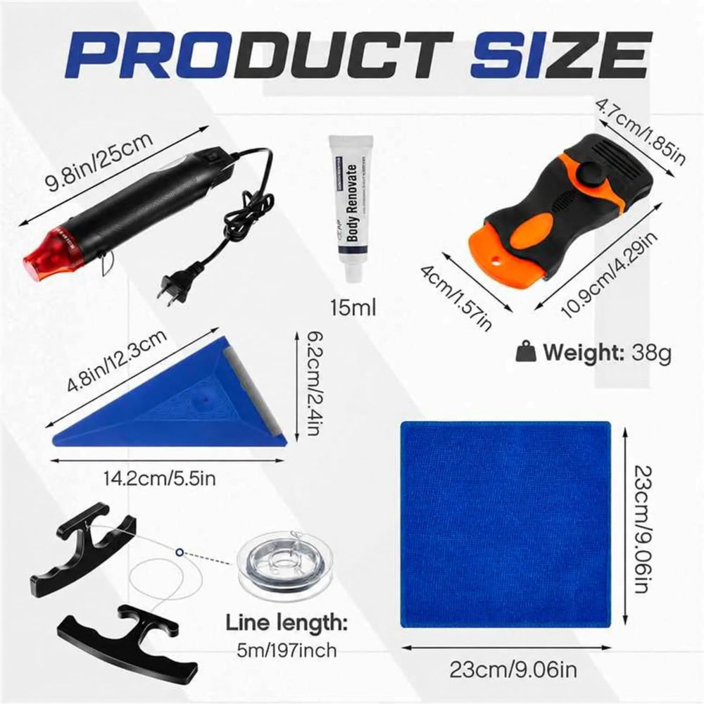 WILLBOND heat gun close-up showing ergonomic grip and adhesive-softening power