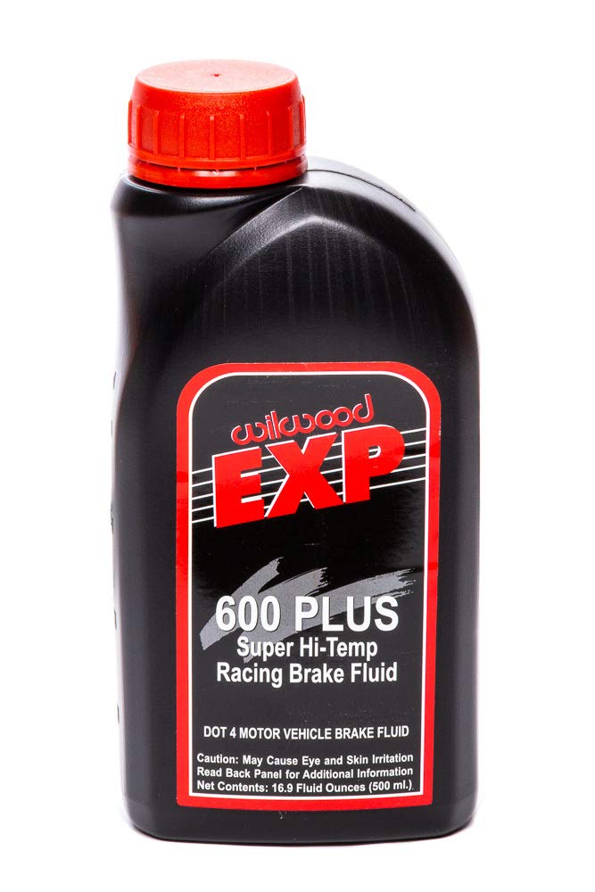 Wilwood EXP 600 Plus front label showing brand and fluid type for confident selection