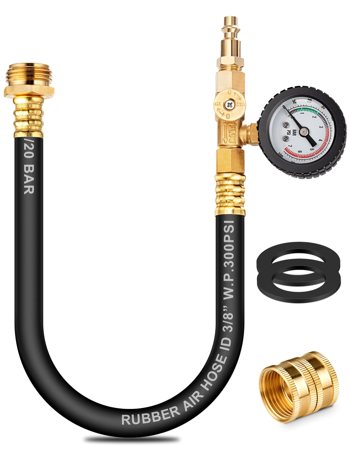 WINAMOO front assembly showing pressure gauge for clear monitoring benefit
