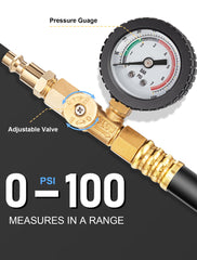 WINAMOO flexible rubber hose detail highlighting kink resistance benefit