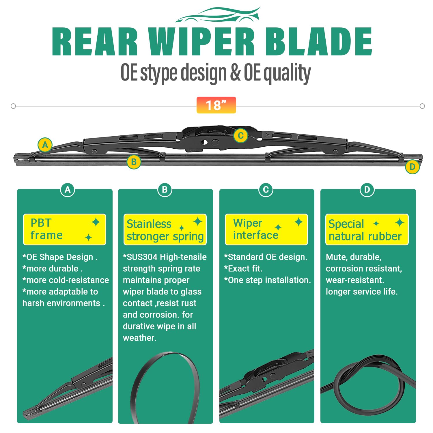 WINDSMILE blades installed on Acura MDX windshield for clear view
