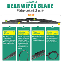 WINDSMILE blades installed on Acura MDX windshield for clear view