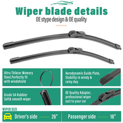 WINDSMILE aerodynamic side profile reducing wind lift and noise at speed