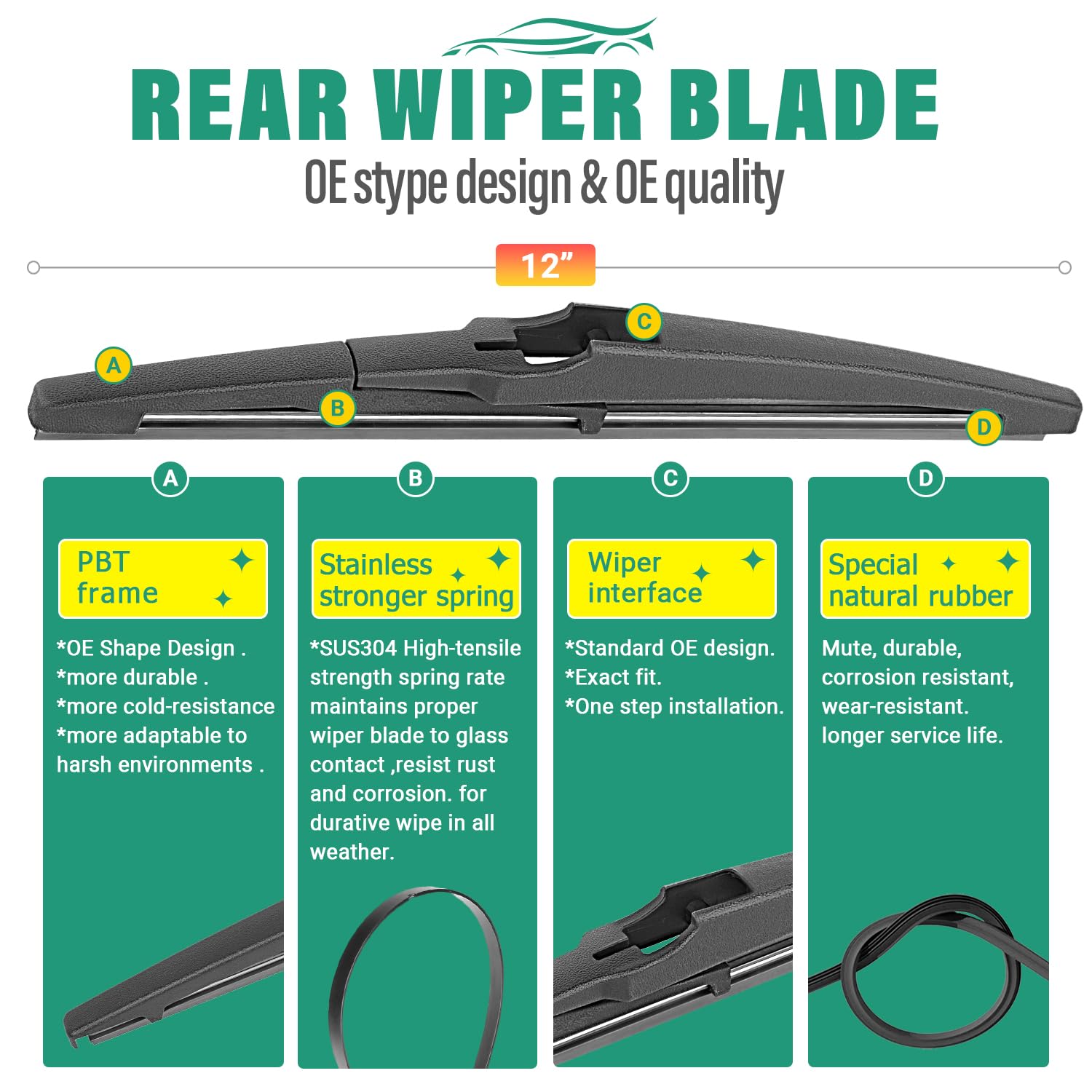 WINDSMILE connector detail showing easy-install clip and fit benefit