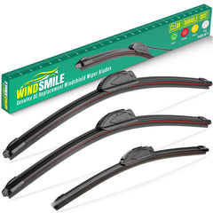WINDSMILE front packaging showing complete Civic Hatchback wiper set and easy fit benefits