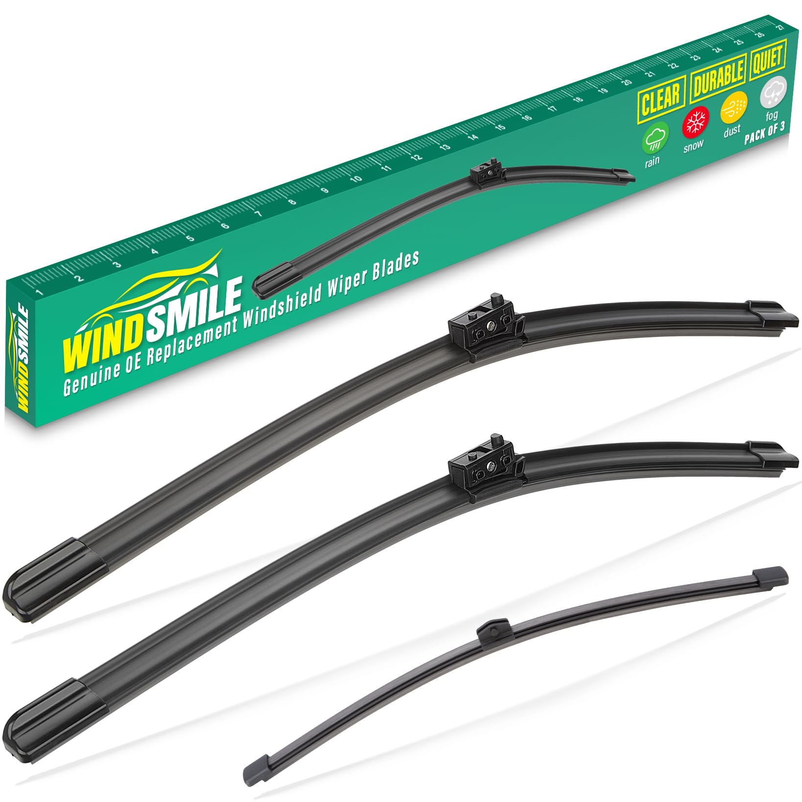 WINDSMILE front packaging showing replacement blades and fitment benefits