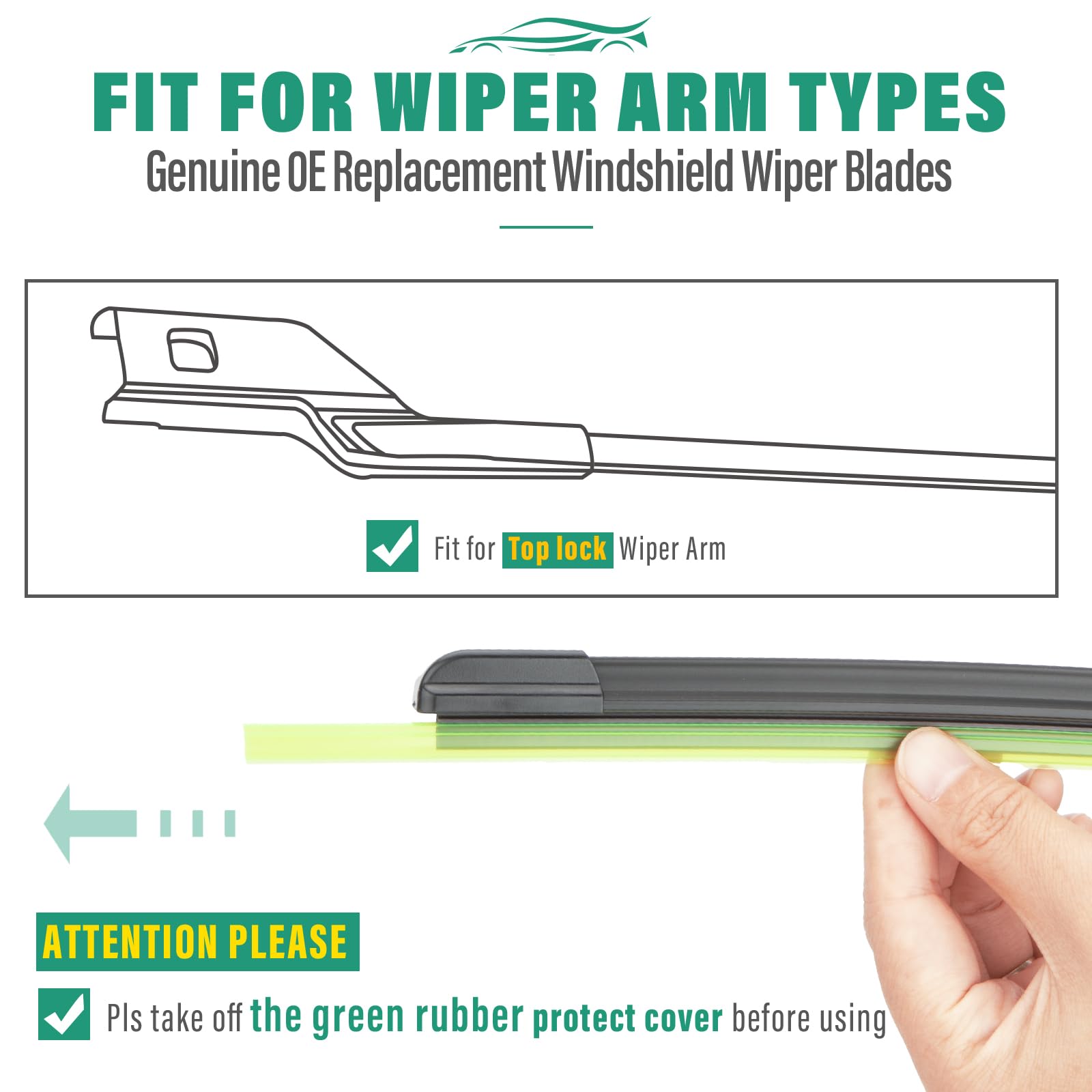 WINDSMILE blades clearing rain during a drive for safer driving visibility