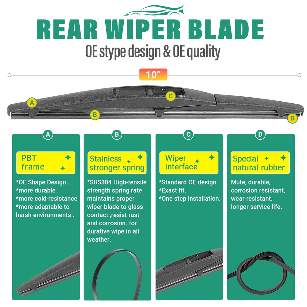 WINDSMILE 26-inch front blade installed on windshield improving visibility