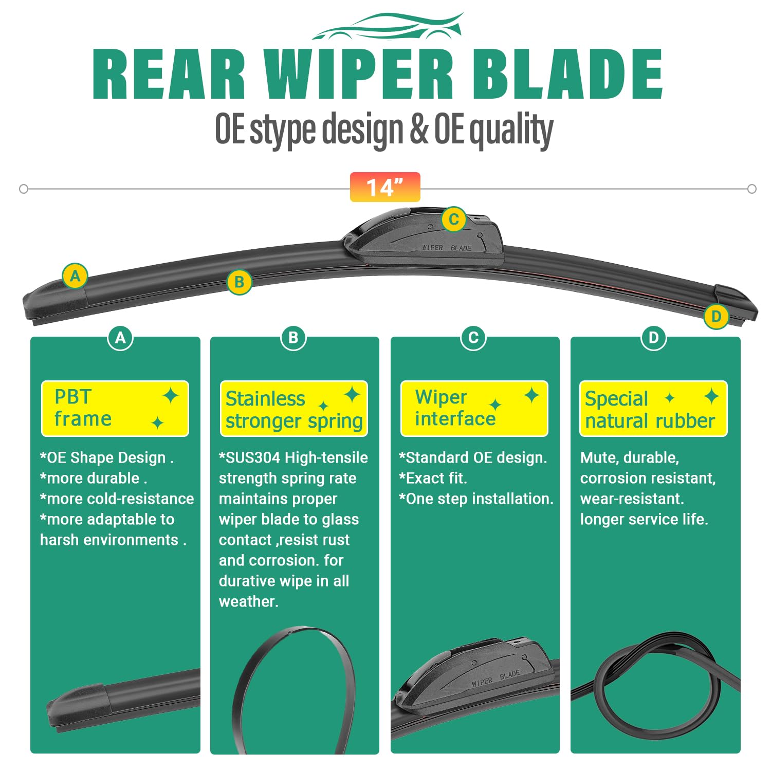 WINDSMILE installed 18-inch front passenger blade ensuring even windshield contact
