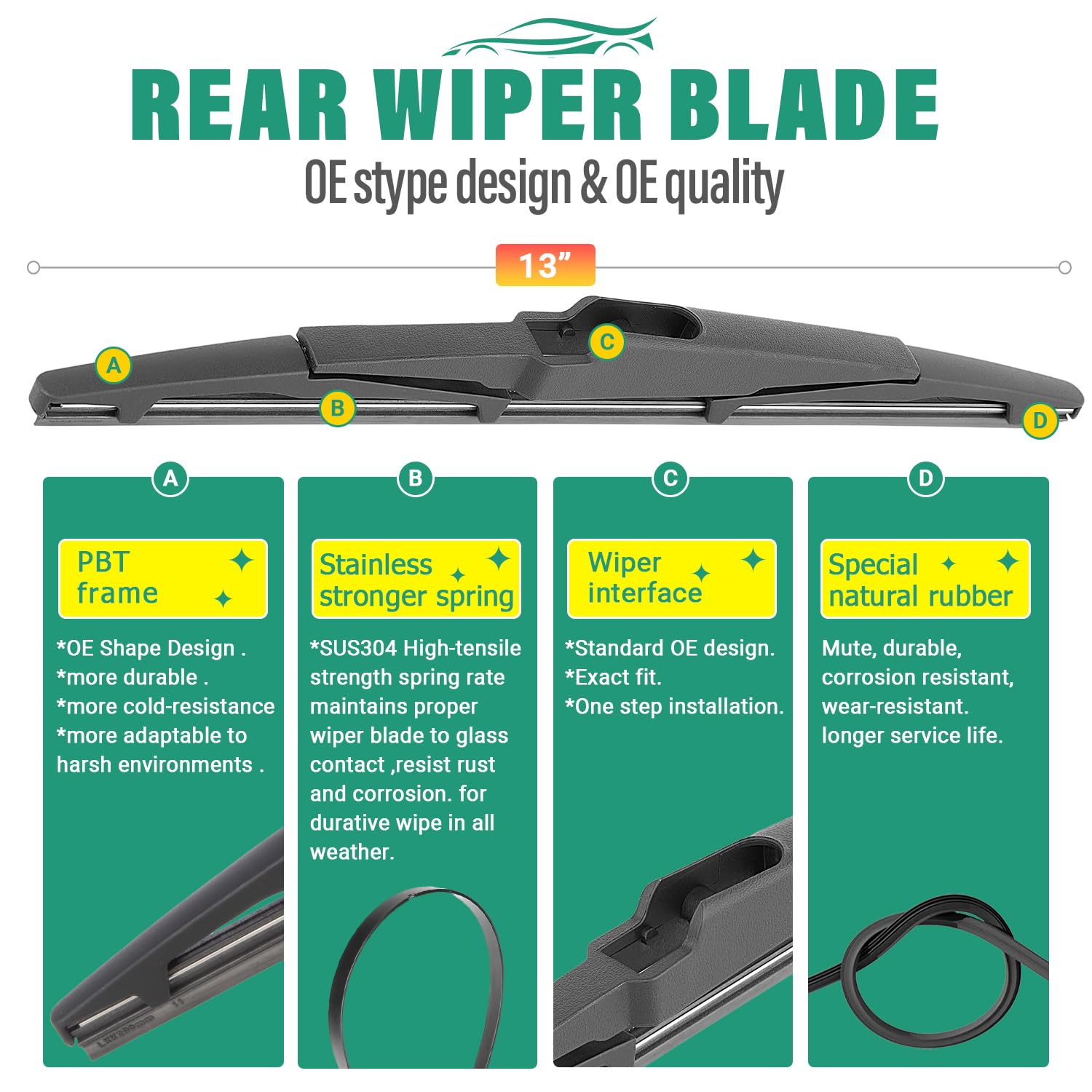 WINDSMILE installed front wipers on Kia Telluride for improved visibility benefit