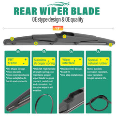 WINDSMILE installed front wipers on Kia Telluride for improved visibility benefit
