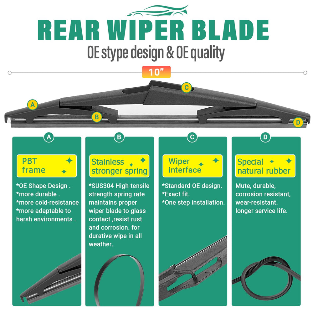 WINDSMILE wiper blade installed on Pathfinder front windshield improving visibility