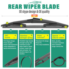 WINDSMILE wiper blade installed on Pathfinder front windshield improving visibility