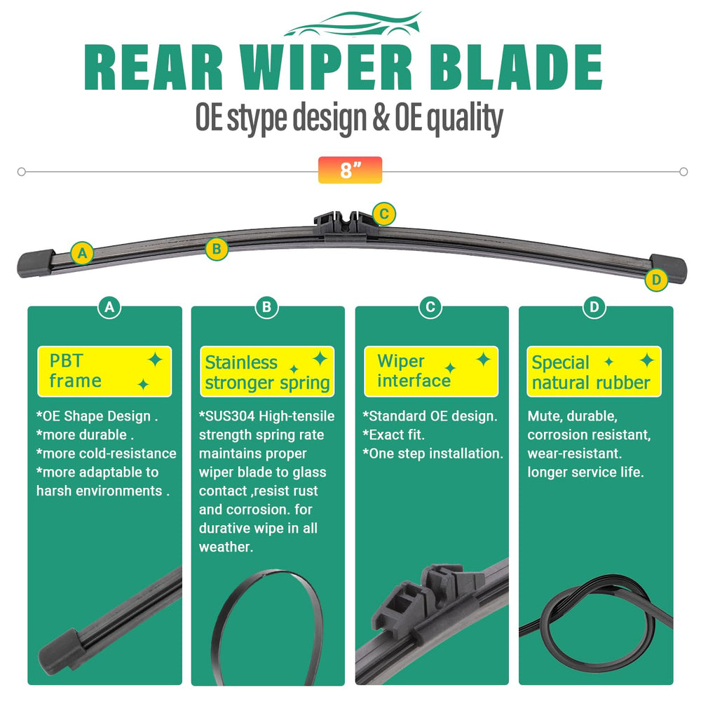 WINDSMILE installed 8-inch rear wiper on Bronco for rear-clear benefit
