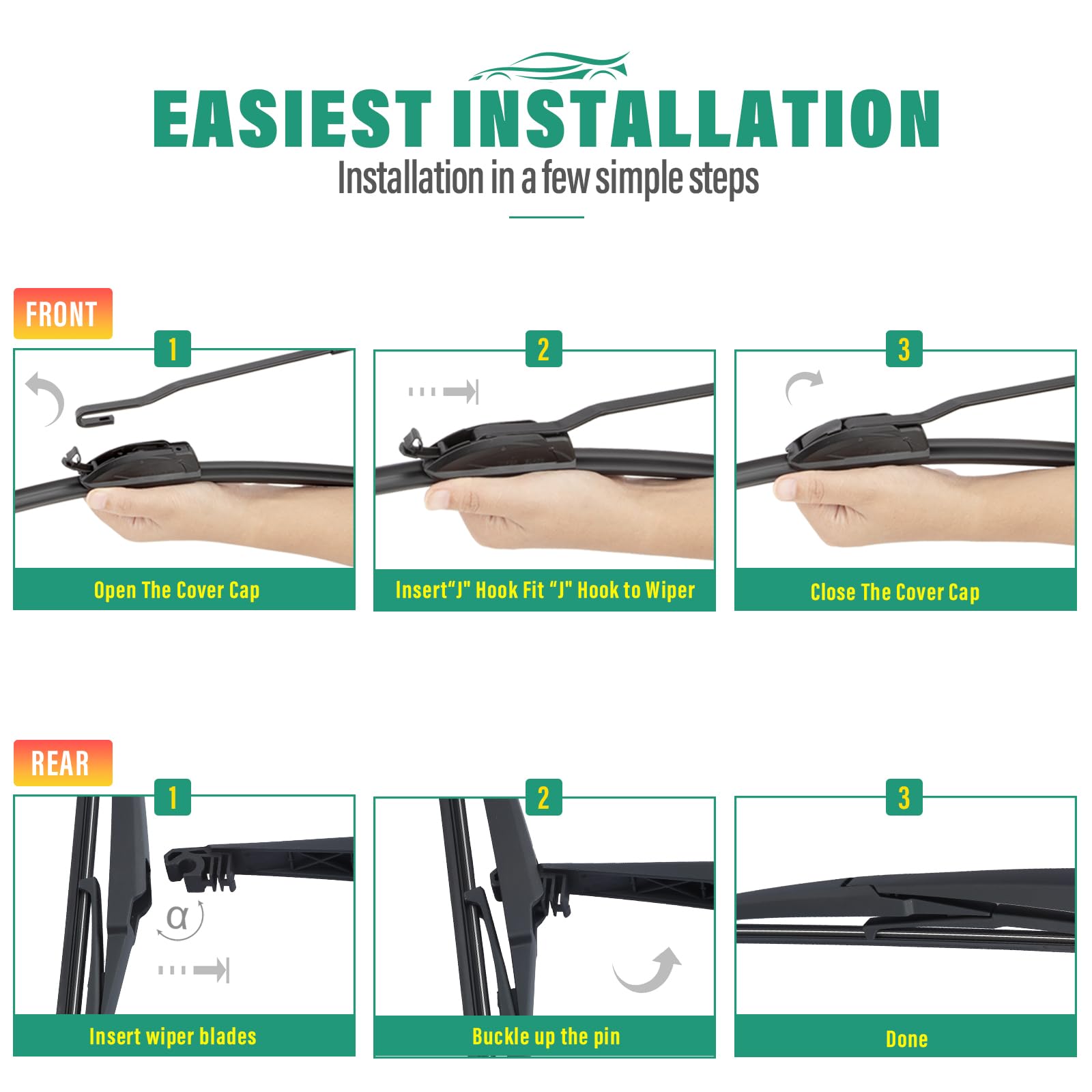 WINDSMILE product label and materials list emphasizing durable, UV-resistant composition