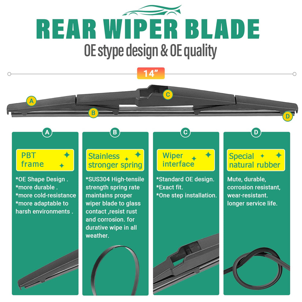 WINDSMILE blades fitted on Mazda CX-5 windshield for improved wet-weather sight