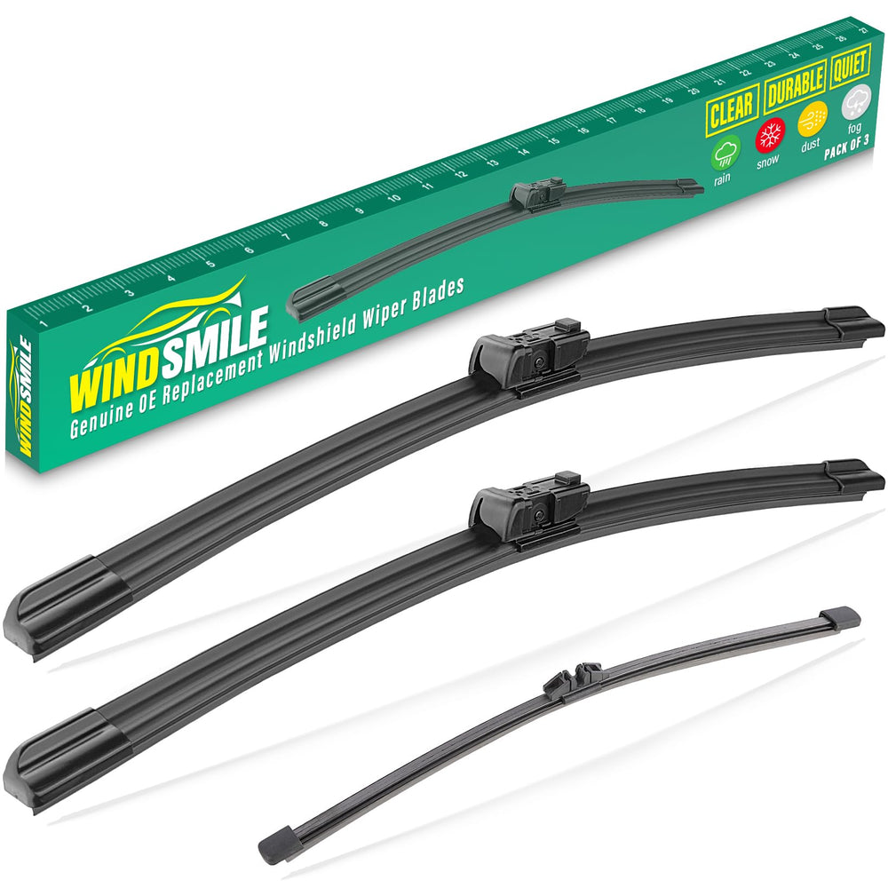 WINDSMILE front packaging showing complete X7 wiper set and quick fit benefit