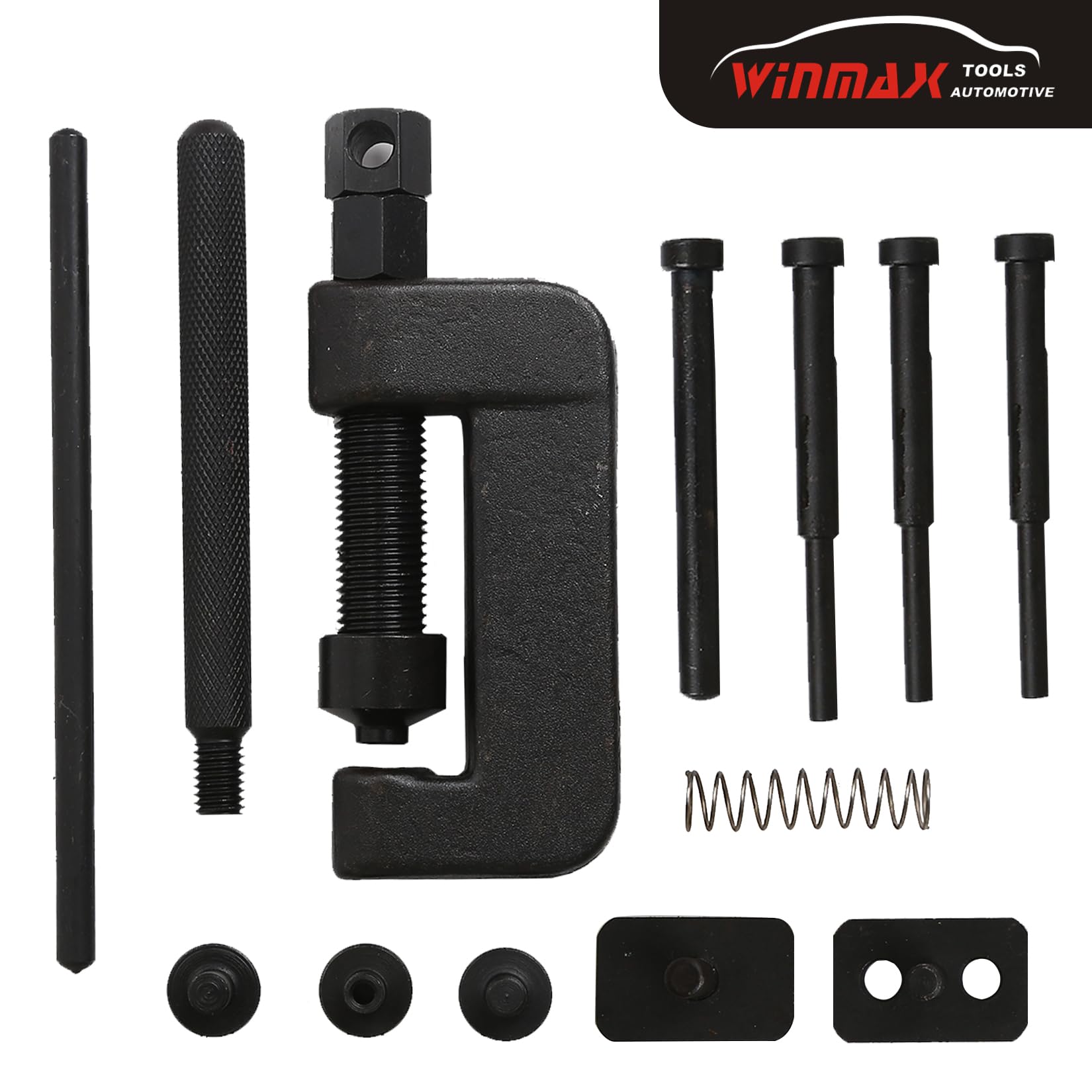 WINMAX TOOLS AUTOMOTIVE close-up of pins and pin guides demonstrating correct sizing and precision