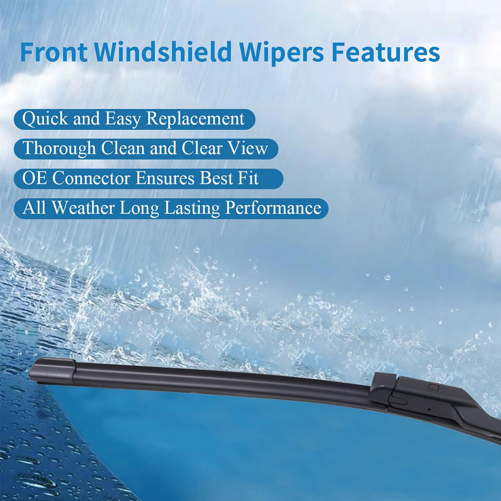 WINNERS blades installed on Subaru front windshield improving visibility