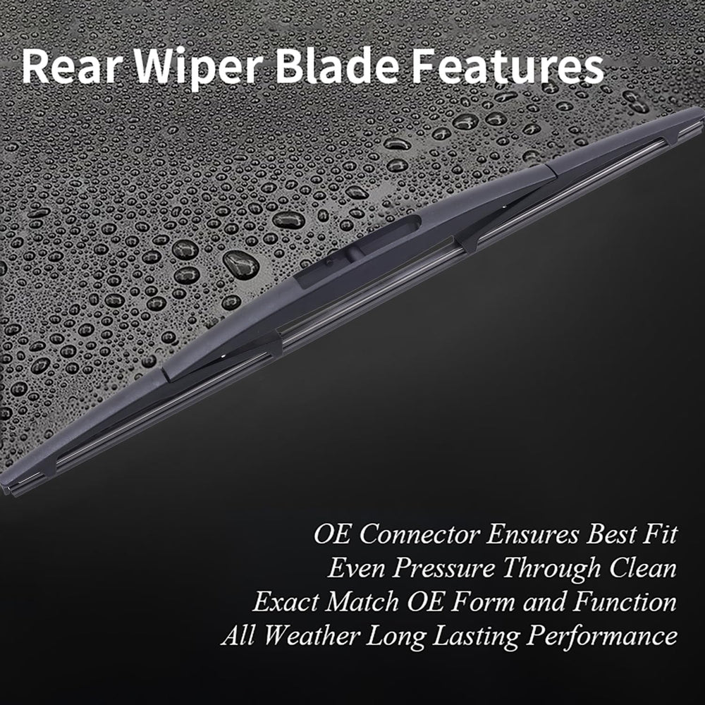 WINNERS rear wiper fitted on Subaru hatch for complete coverage