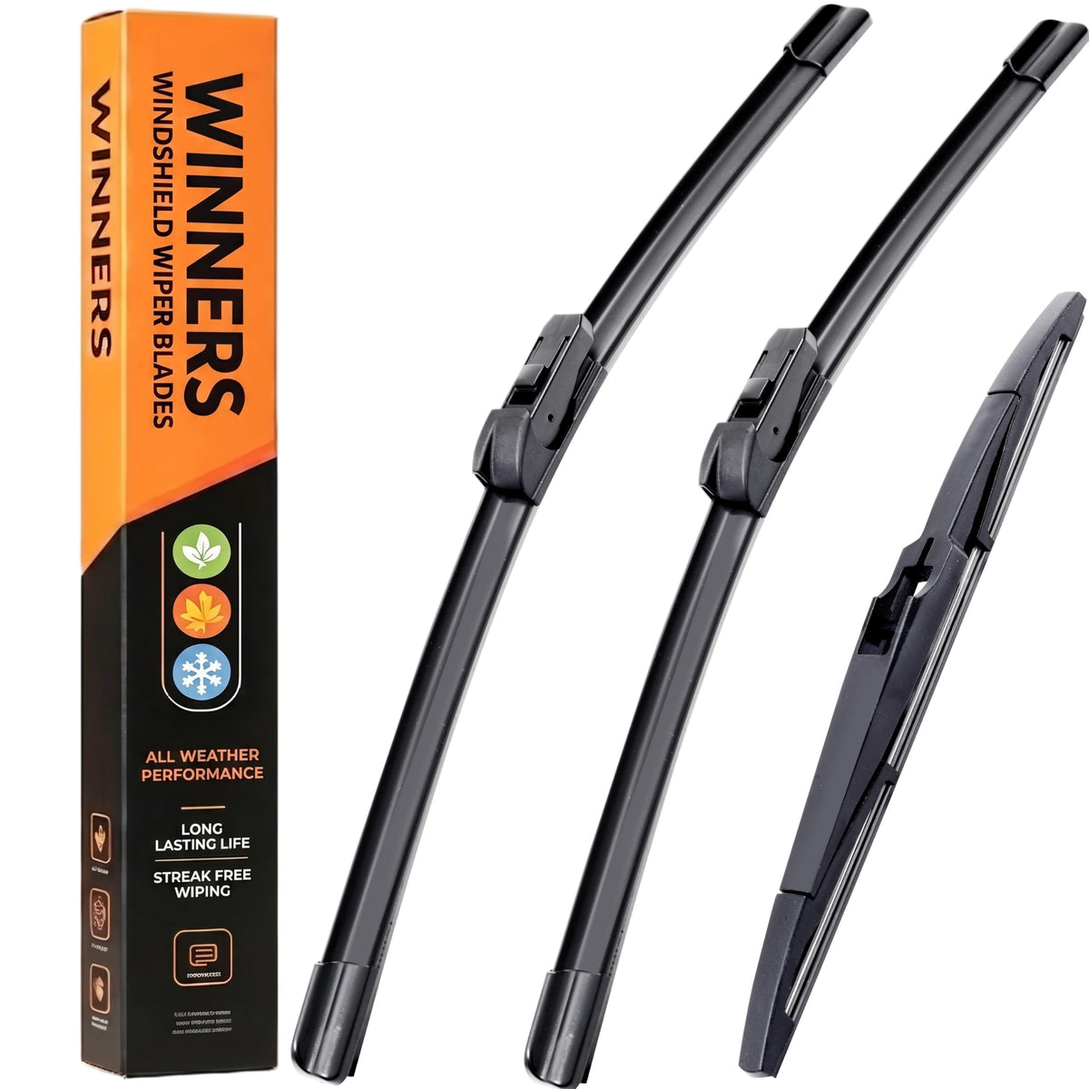 WINNERS front packaging showing complete Trax three-piece kit and easy install benefits