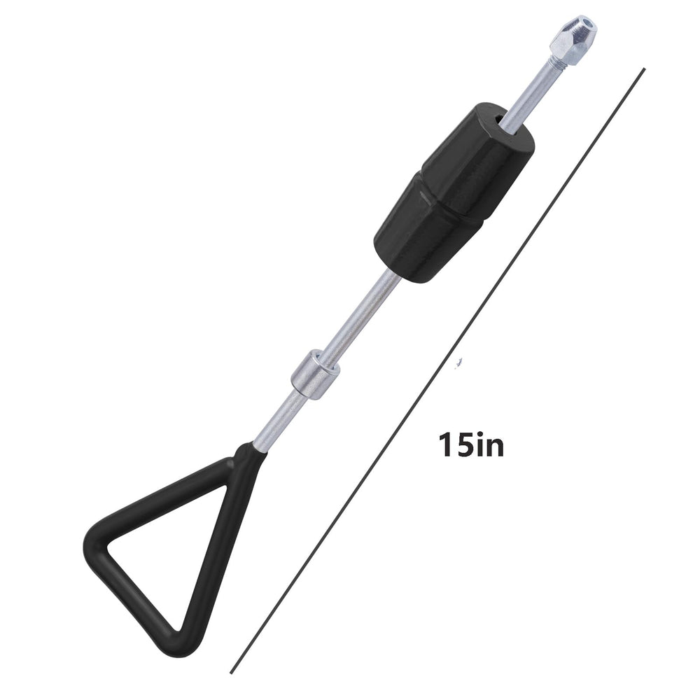 WINTOWIN slide hammer held in hand to show 15-inch scale and easy portability