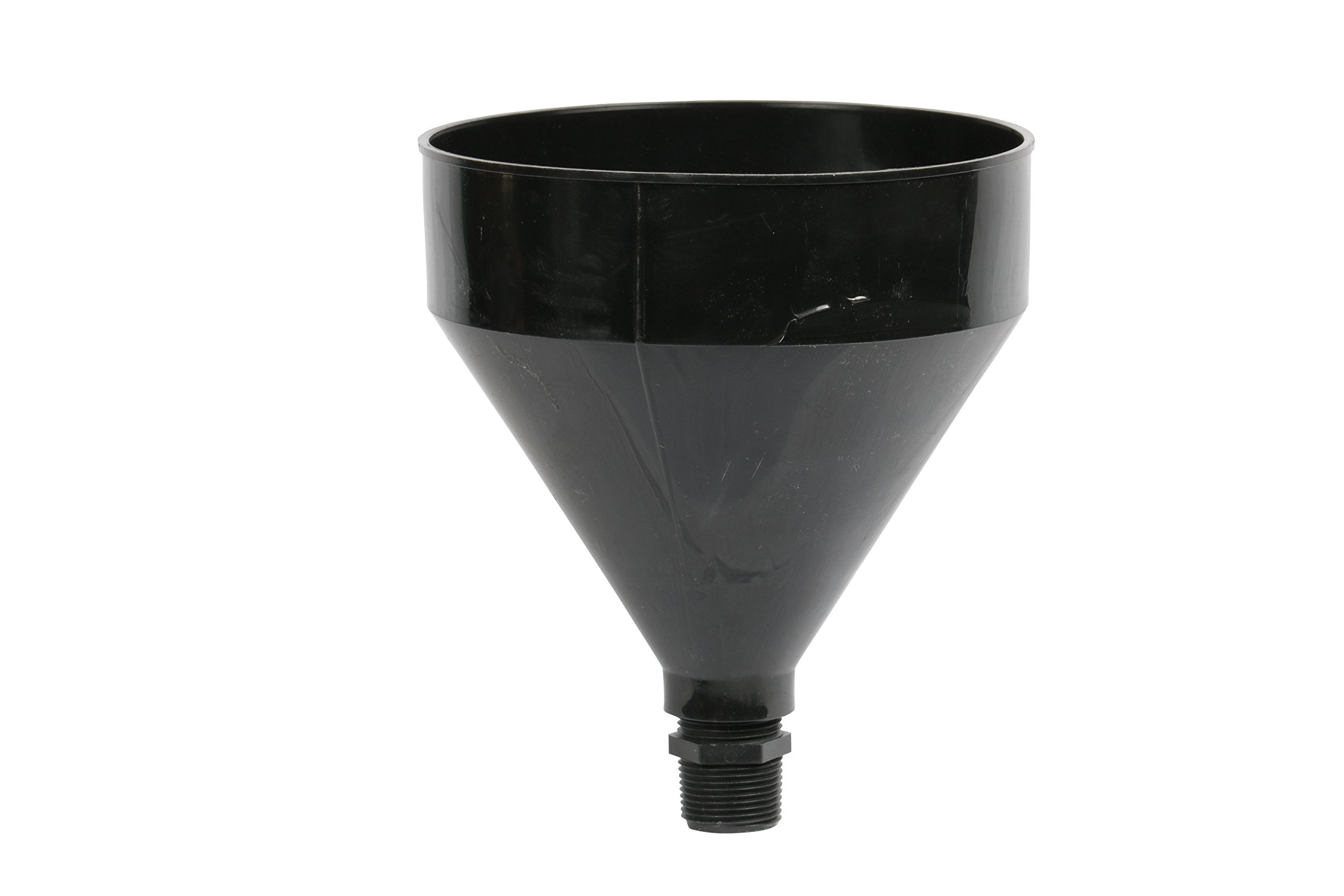 WirthCo Funnel King threaded spout close-up demonstrating secure screw-in fit