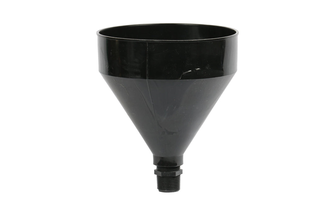 WirthCo Funnel King threaded spout close-up demonstrating secure screw-in fit