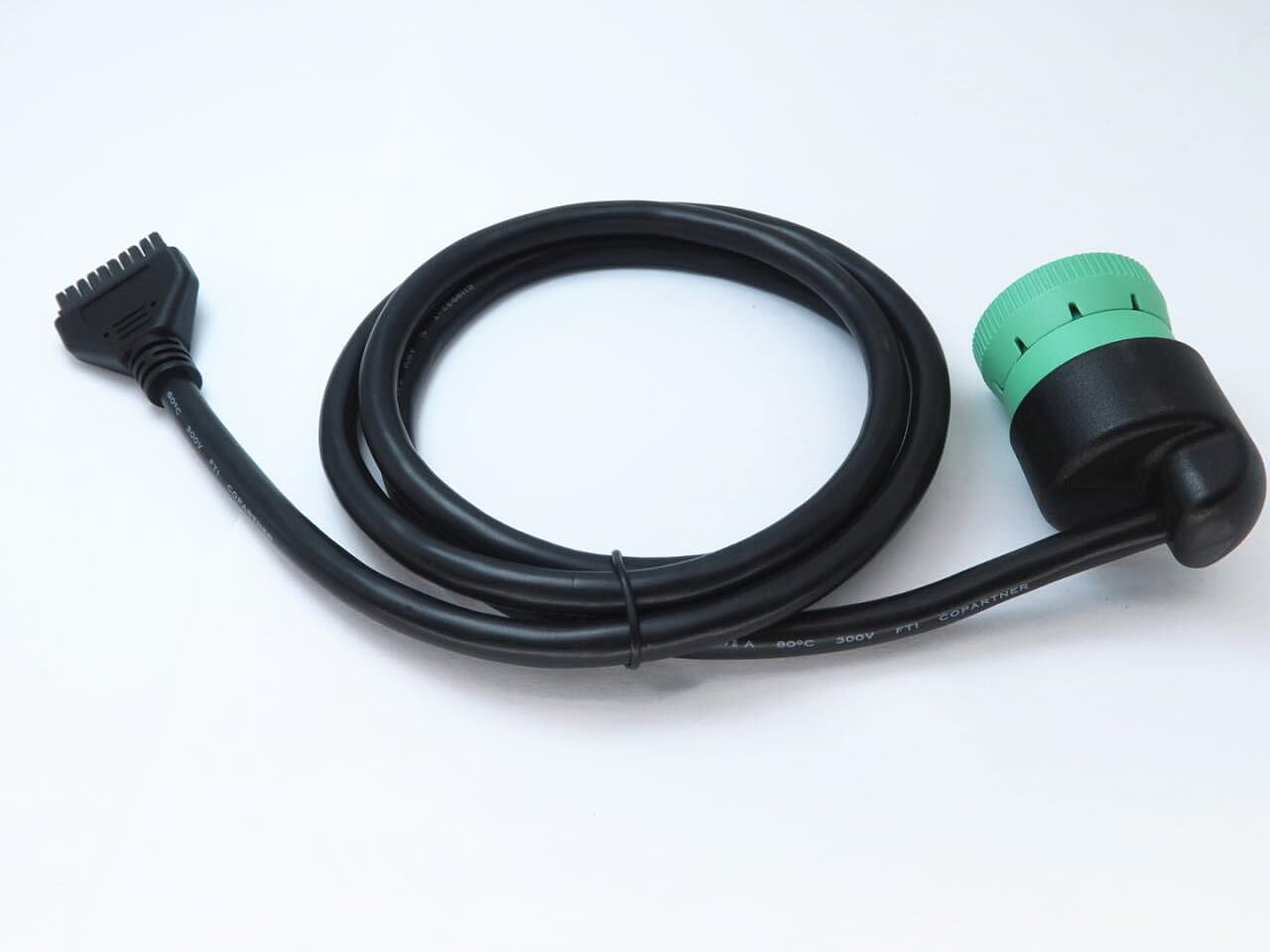 WISDOMHOOD cable beside hand and ruler showing length and scale for routing convenience