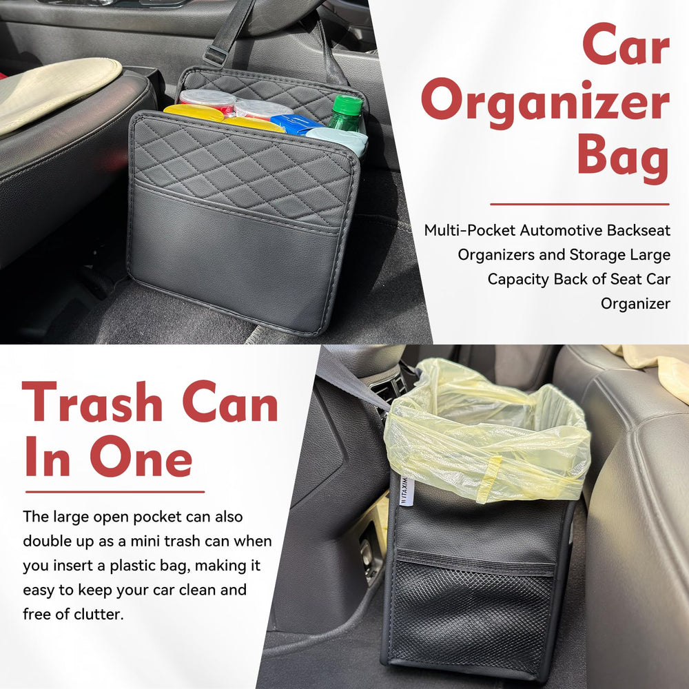 Witaxima secured to headrest showing adjustable strap for stable installation benefit