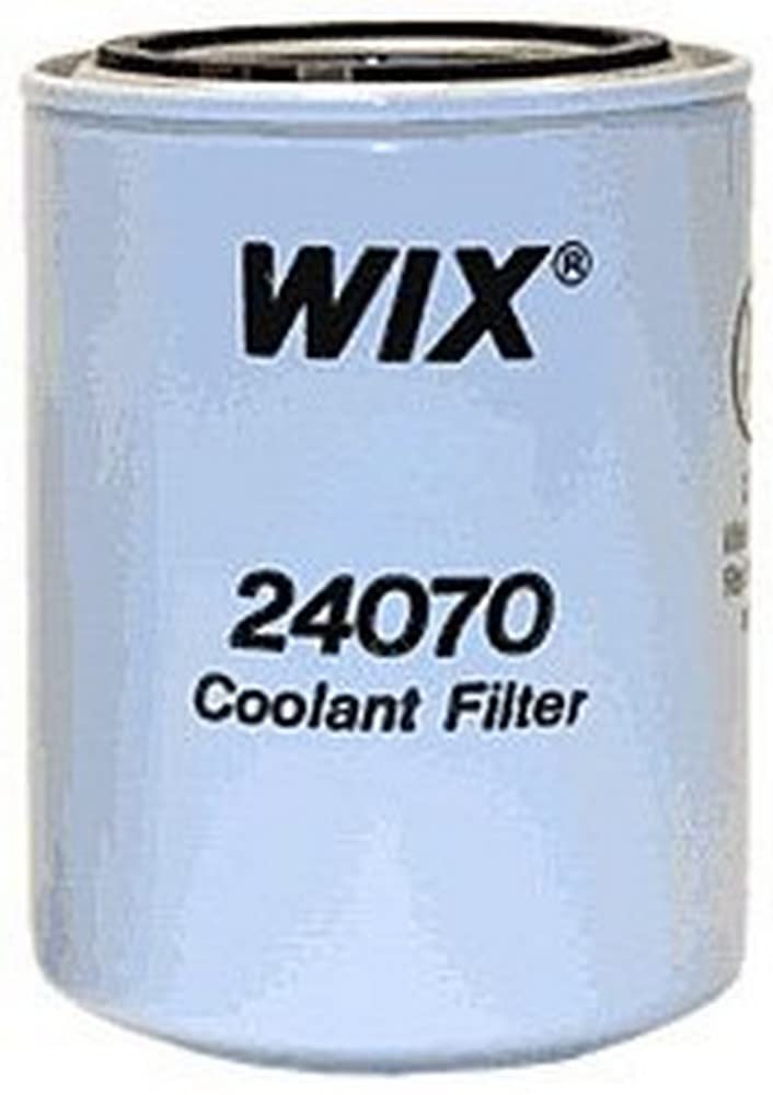 WIX 24070 front view showing canister design and tight fit for reliable coolant protection