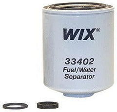 Wix 33402 front view showing spin-on filter protecting fuel system