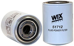 WIX 51712 front view spin-on filter showing durable housing and quick service benefit
