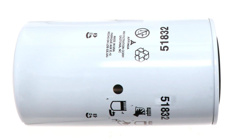 Wix 51832 installed on truck engine showing improved contaminant protection