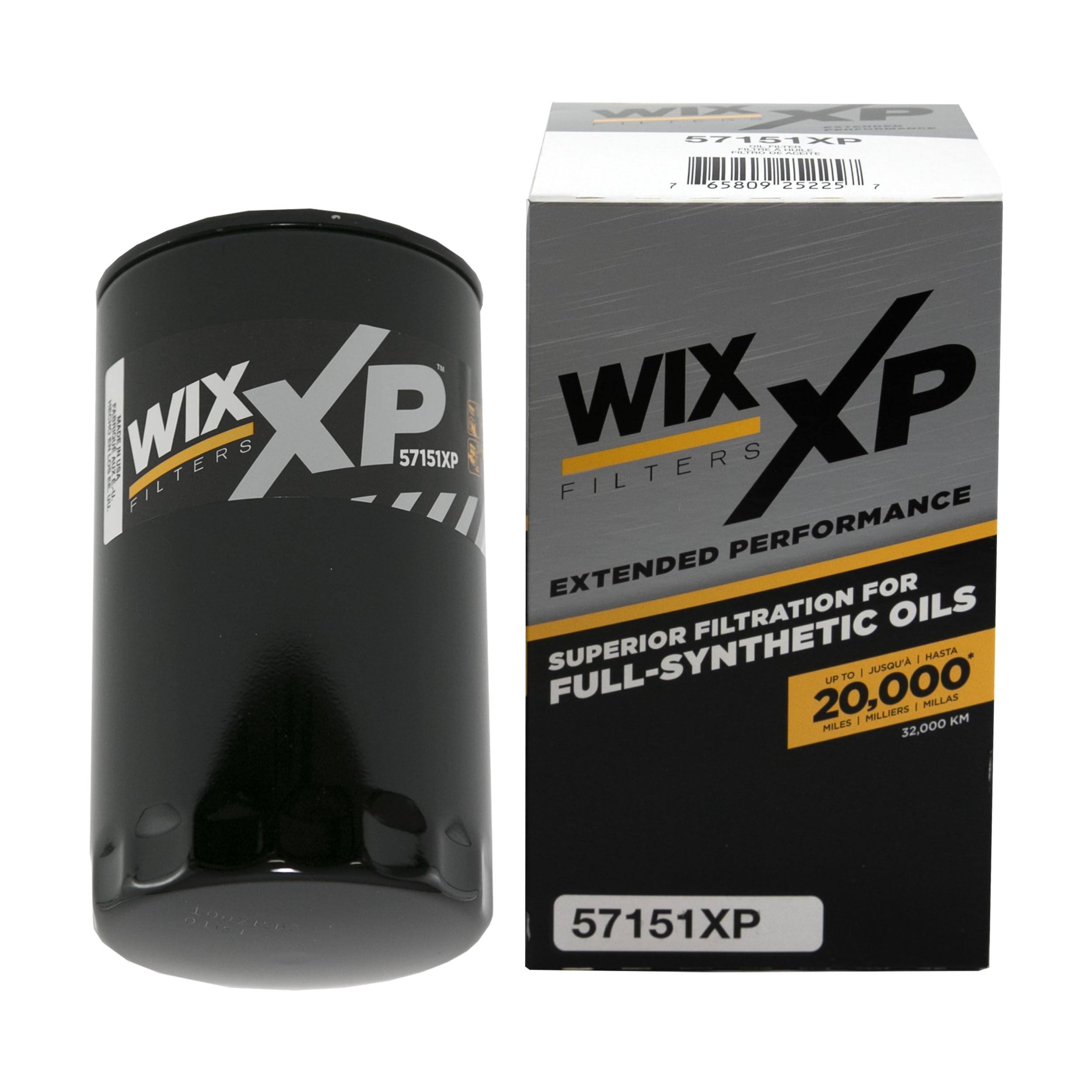 WIX 57151XP front view showing label and fitment, dependable filtration
