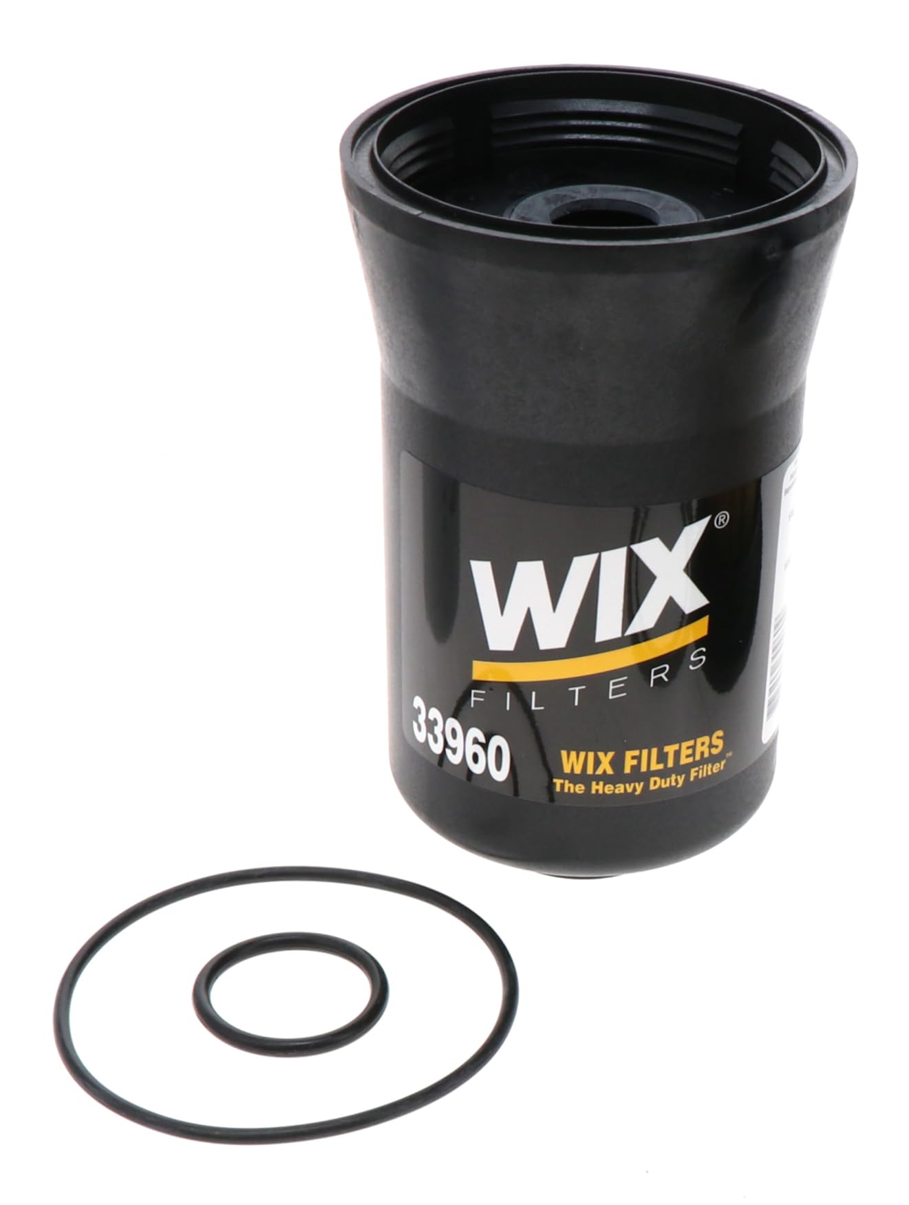 Wix front packaging view showing compact fuel/water separator for easy fit