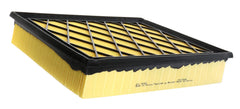 Detailed view of WIX adhesive pocket pleats on filter media, maximizes surface area