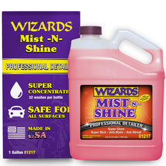 Wizards gallon bottle front label showing product identity and benefits