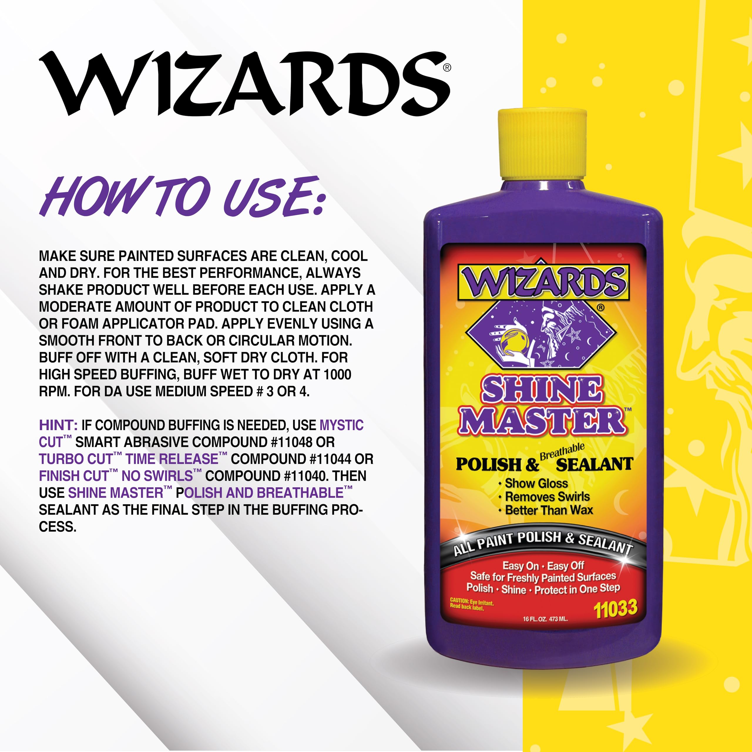 Wizards 16 oz bottle held to show size and ergonomic grip
