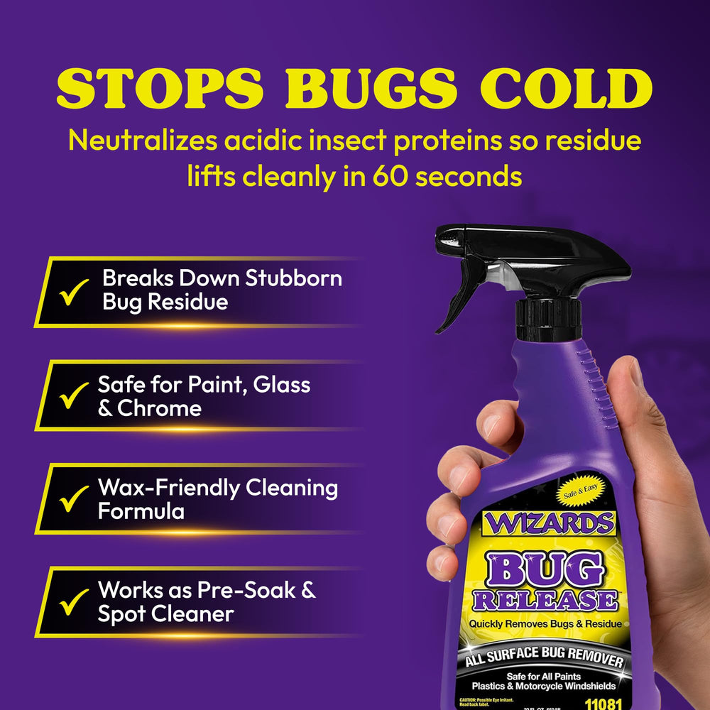 Wizards spray nozzle action shot demonstrating fast application and precise coverage benefit