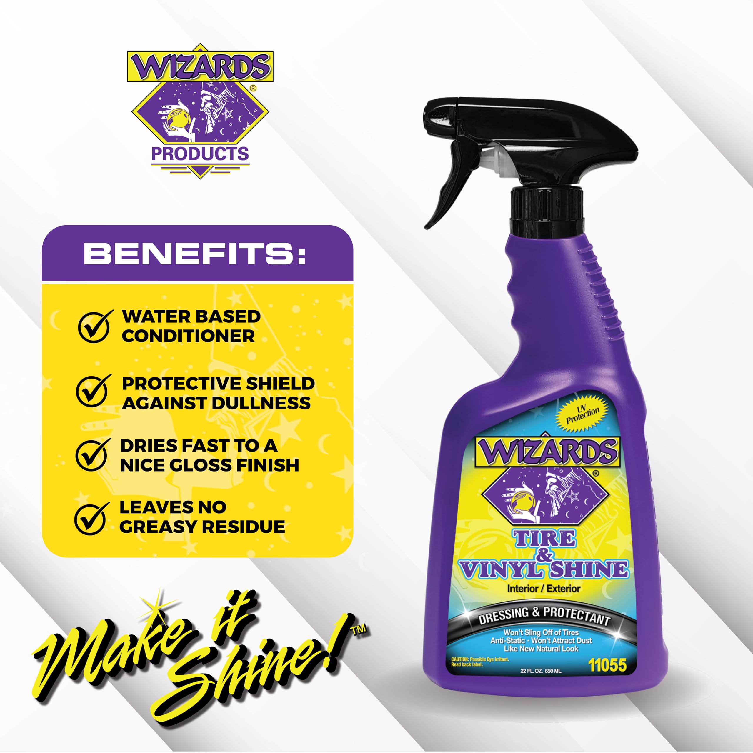 Wizards spray nozzle close-up demonstrating precise control and clean application