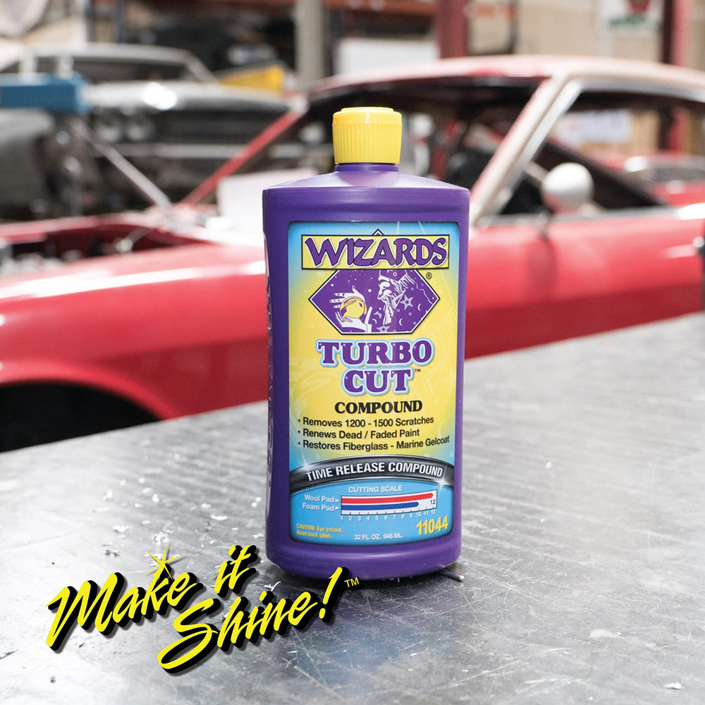 Wizards correcting marine gelcoat demonstrating effective sanding mark removal