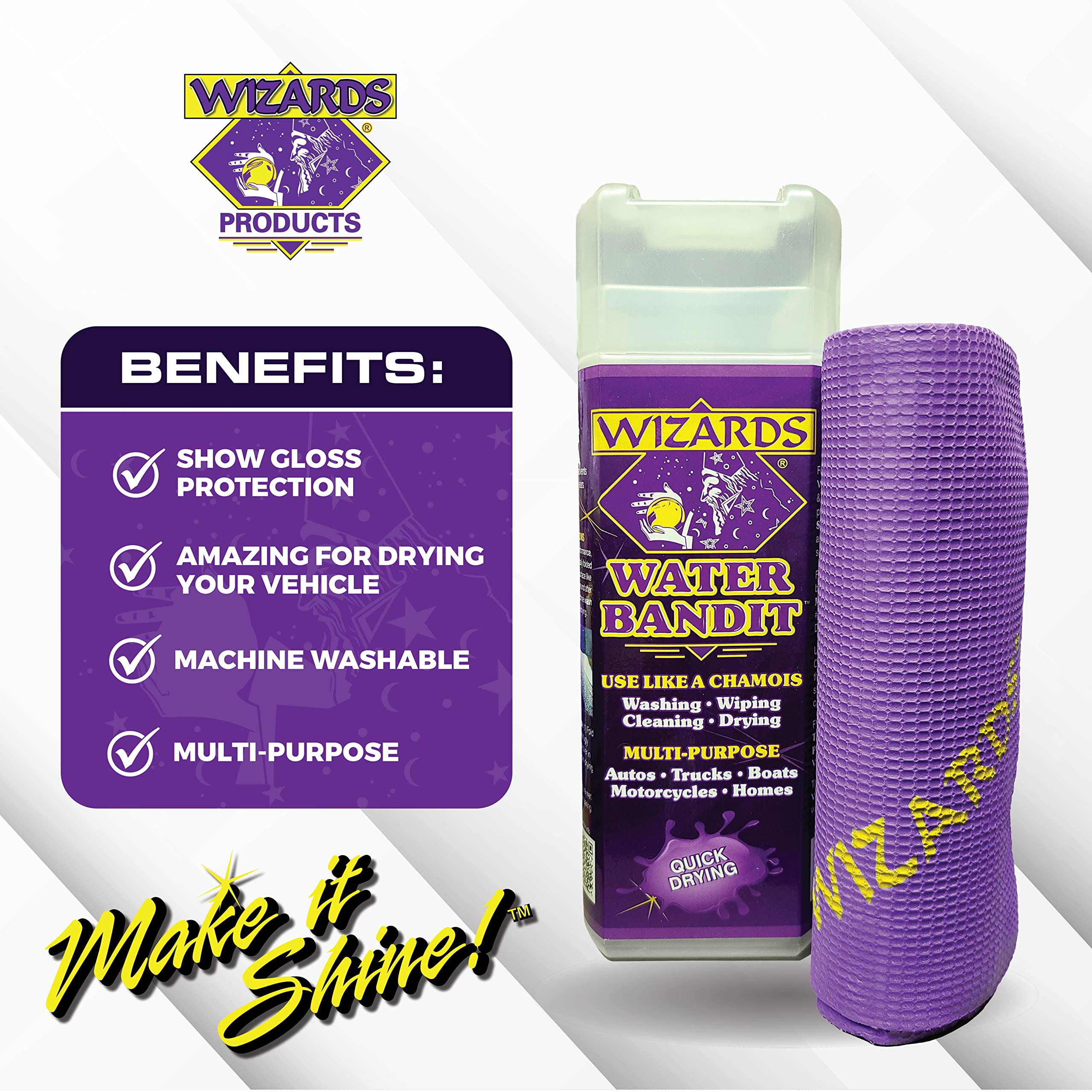 Wizards fiber close-up revealing soft synthetic pile, protects paint