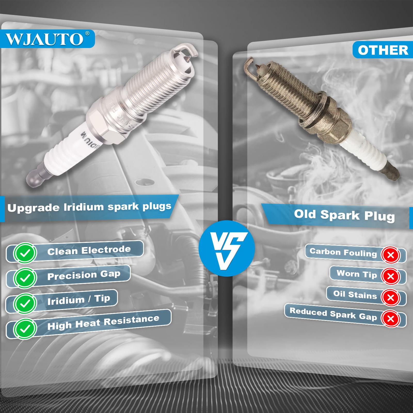 WJAUTO four-pack layout for complete cylinder replacement convenience